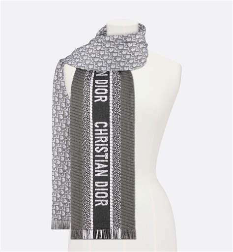 dior oblique university reversible scarf|christian dior mitzah.